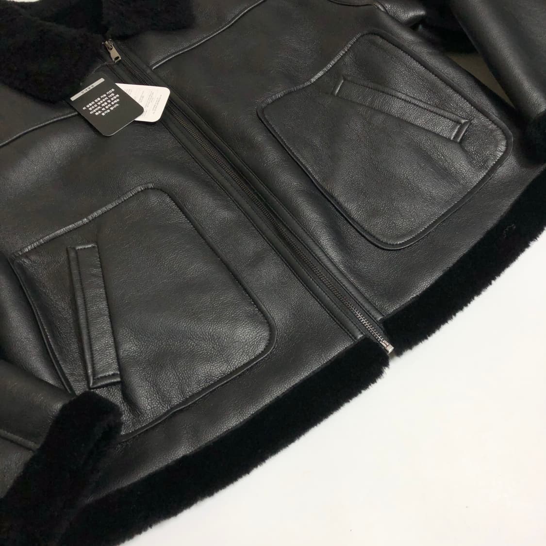 새상품 리오벨 무스탕 양털 자켓 88 상품이미지4