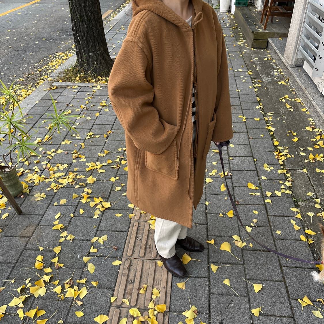Auralee Herringbone pile hood coat (~66) 상품이미지10