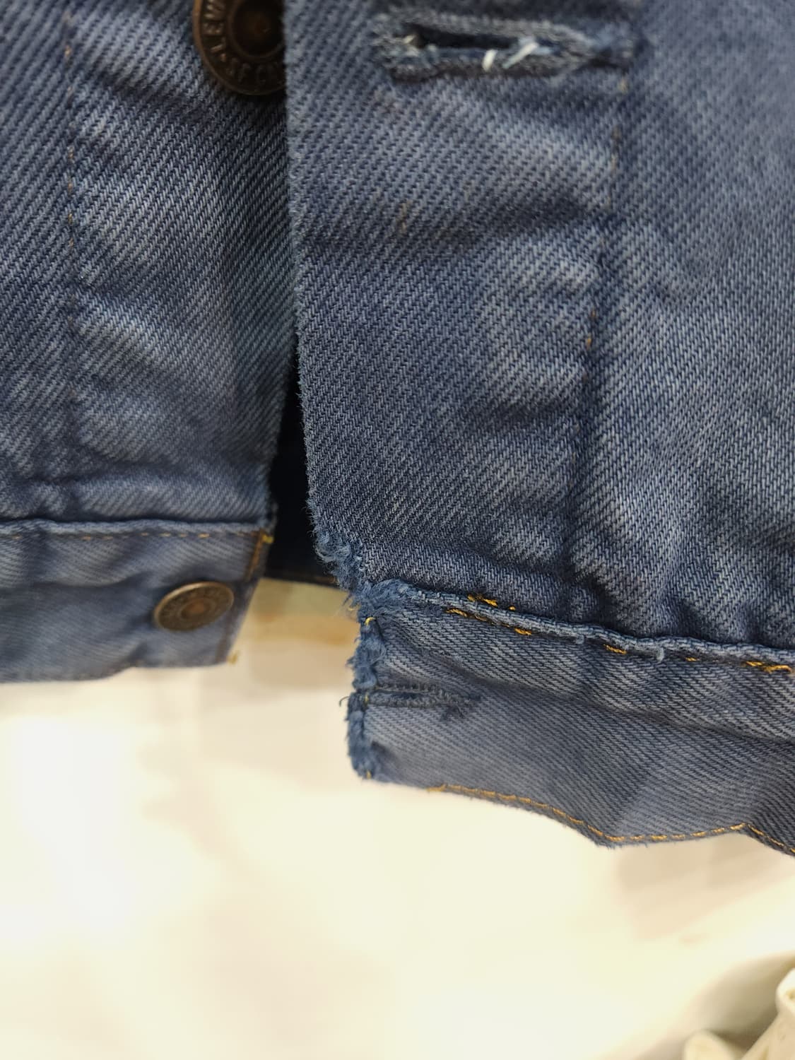 리바이스 90's 70505 오렌지라벨 가먼트다잉 데님 자켓 상품이미지6