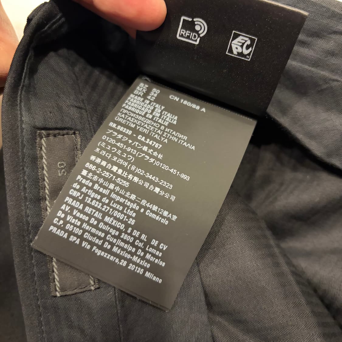 [50] 프라다 블랙 남성 바지 슬랙스 C735 상품이미지7