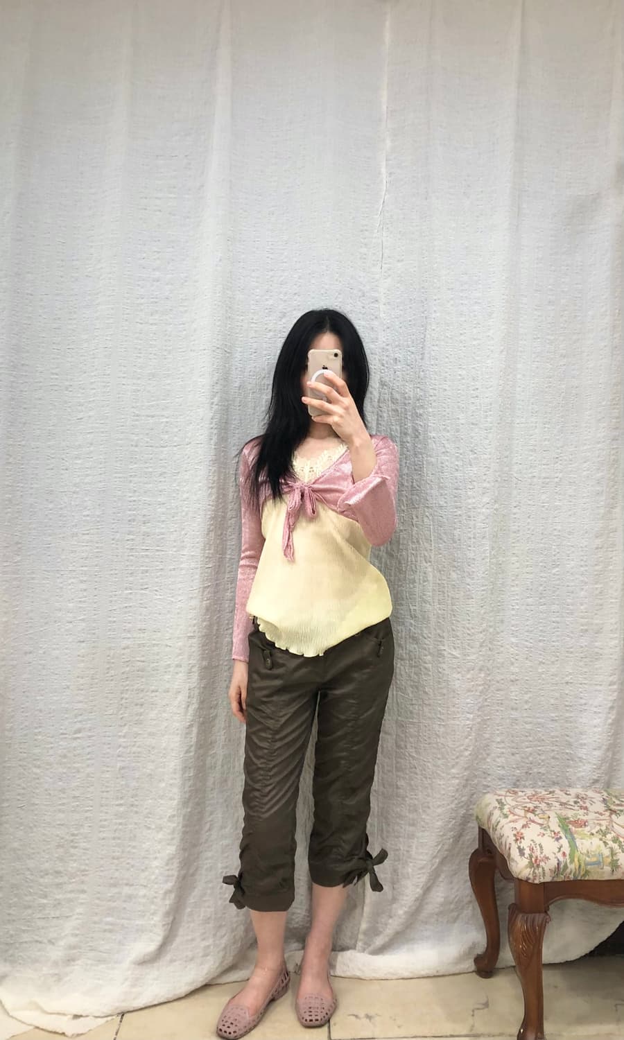 Rose glow knit bolero 상품이미지3