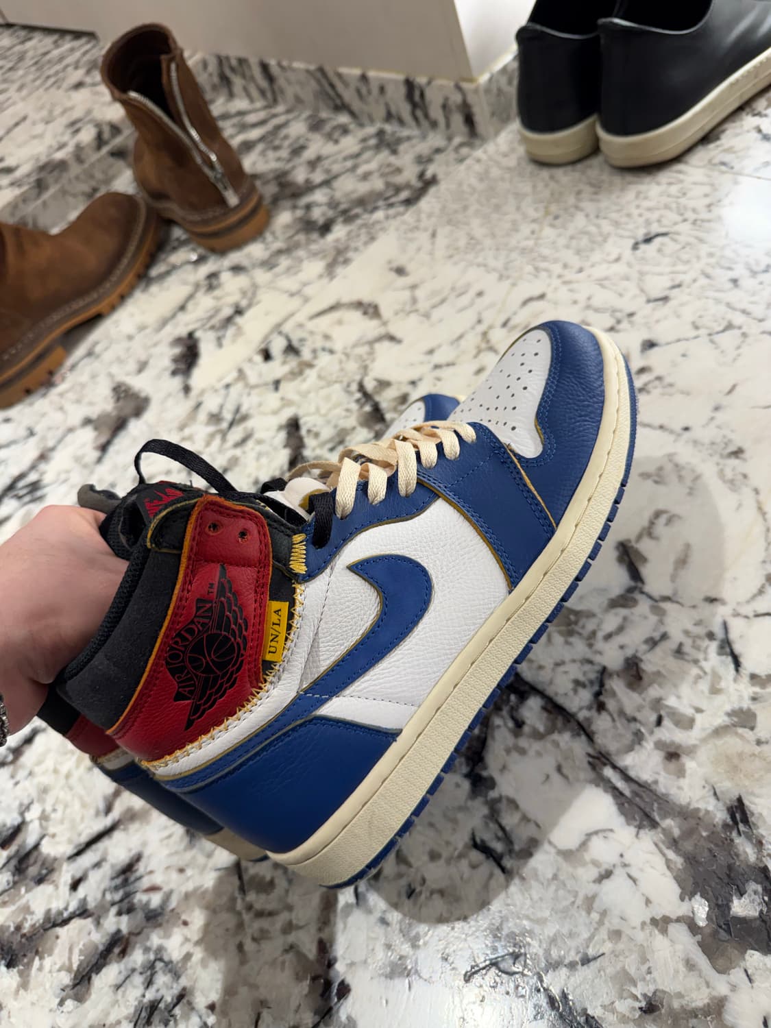 나이키 조던 1 x 유니온 레트로 하이 블루토 상품이미지4