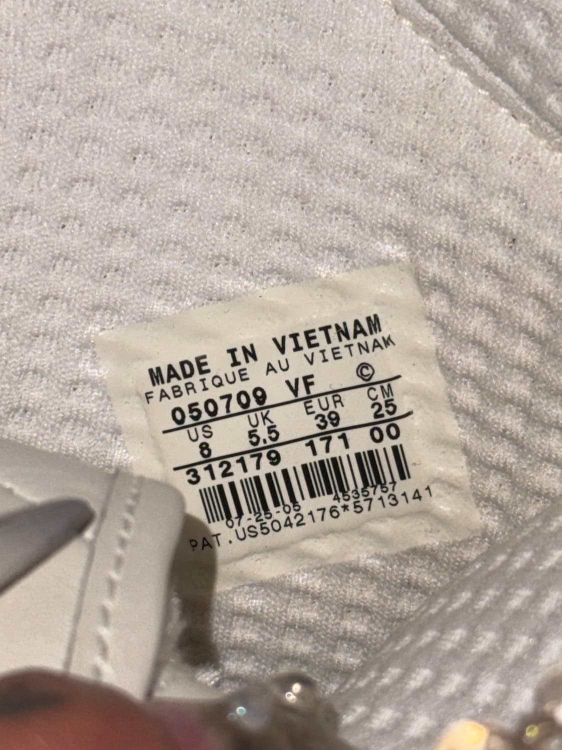 Nike Air Force1 white gold hightop 스니커즈 상품이미지6