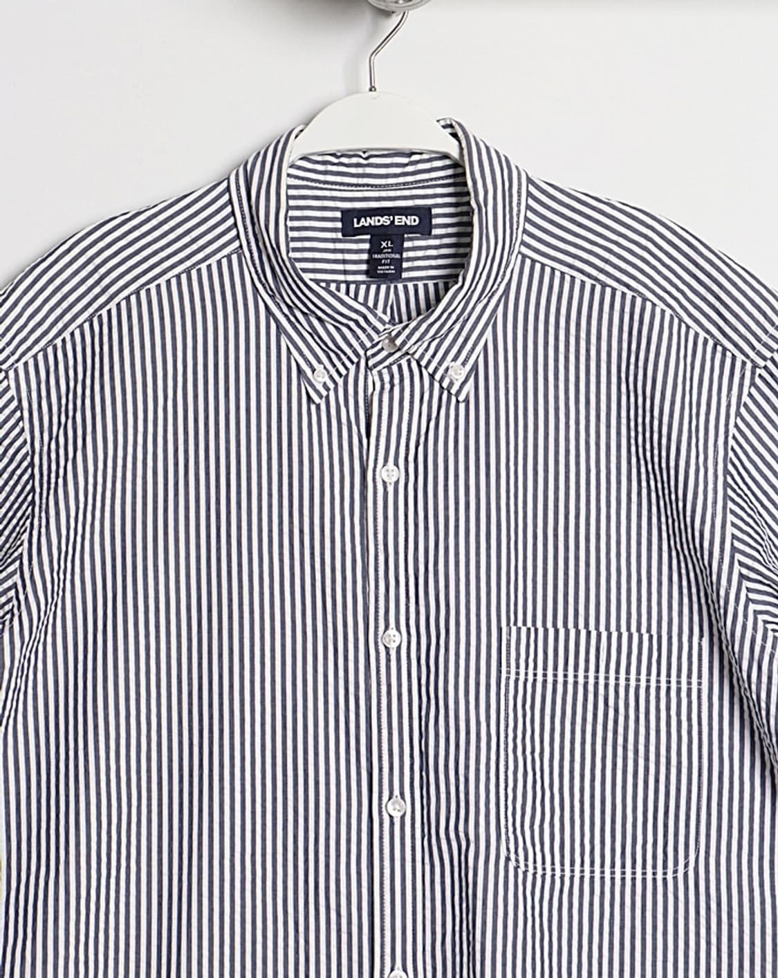 LANDS'END Seersucker Stripe Shirts 상품이미지2
