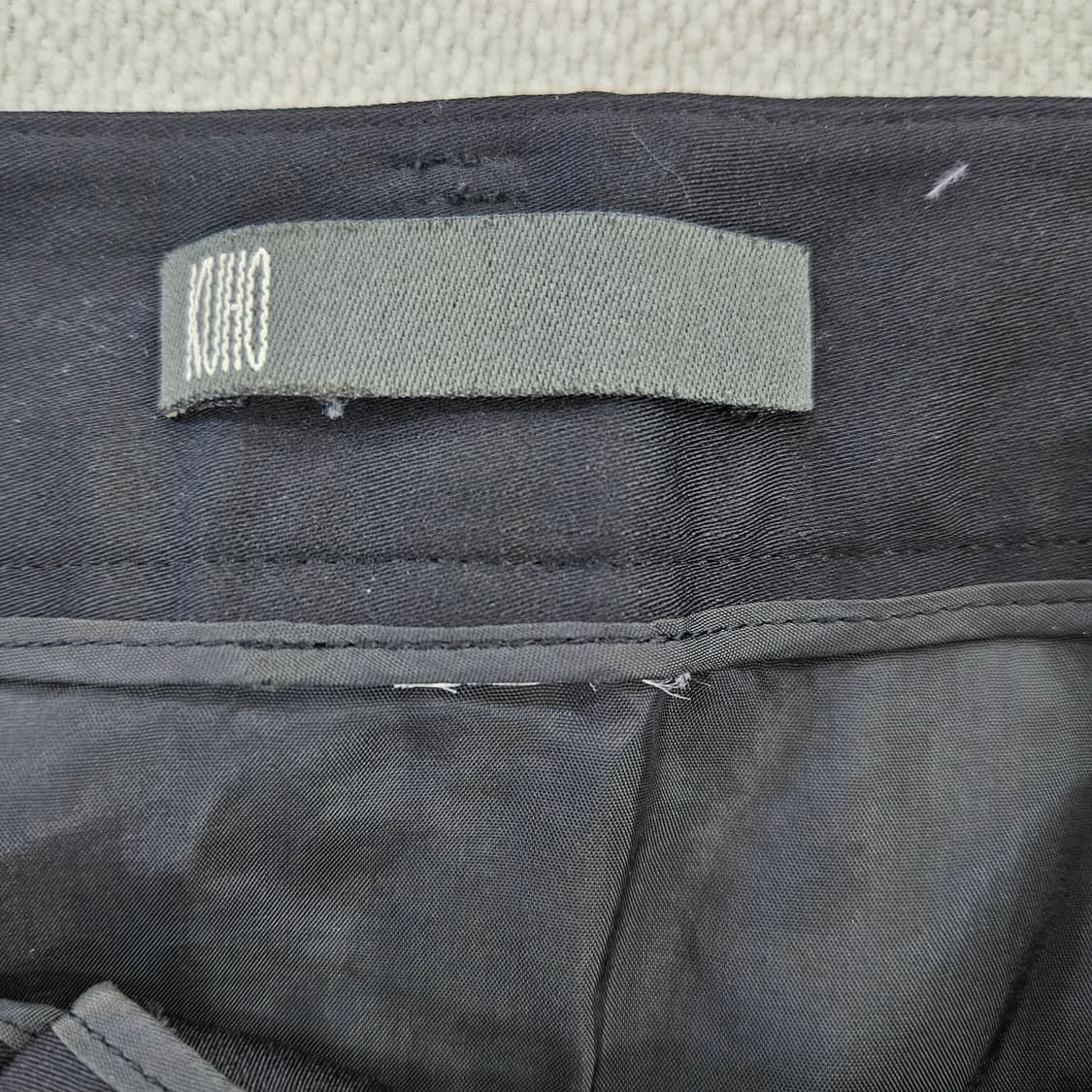 [실측확인] KOHO 구호 여성 블랙 H라인 스커트 치마 0115YH2 상품이미지4