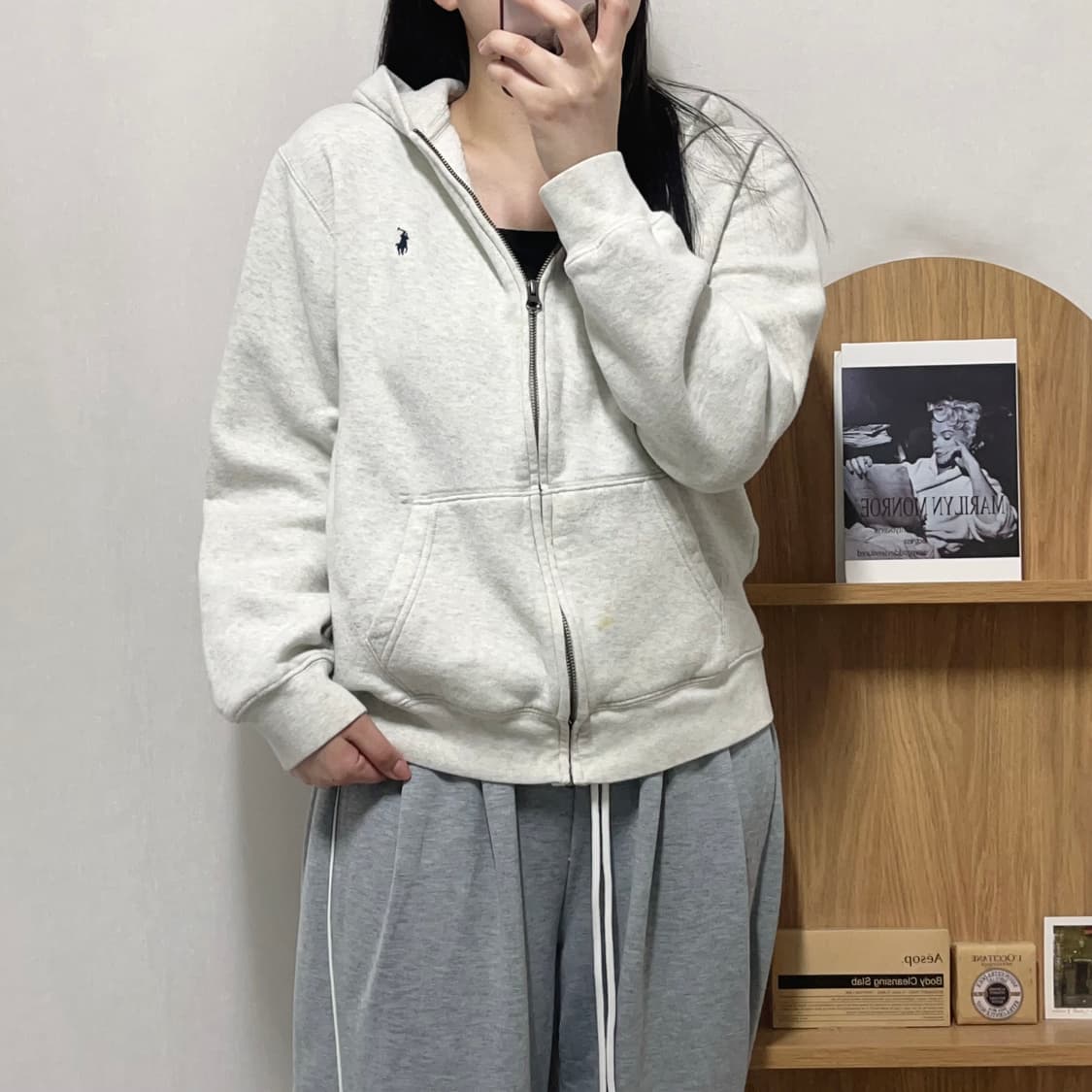 [정품] 폴로 그레이 / 네이비포니 기모 후집 [ XL ] 상품이미지2