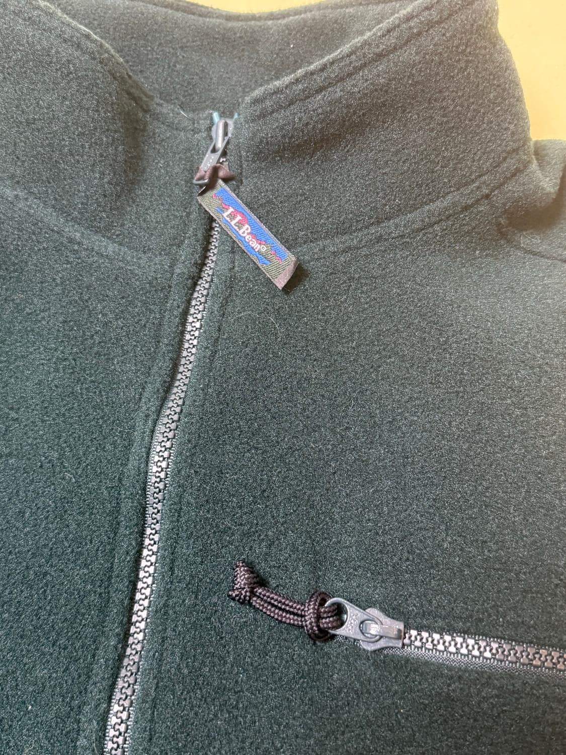 엘엘빈 헤비 플리스 풀오버 그린 90s 상품이미지2