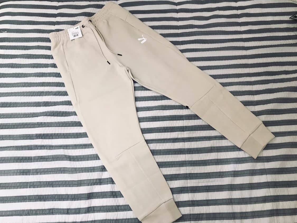 (새상품) 퓨마 테크팩 셋업 오트밀 크림 집업후드 스웻셔츠 반바지 105 상품이미지4