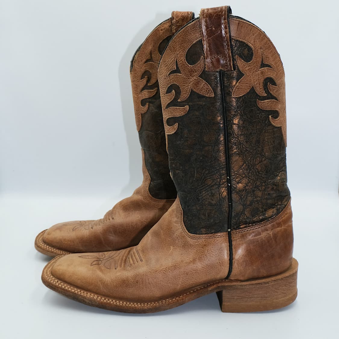 빈티지 저스틴 스퀘어토 웨스턴 부츠 7.5B(255)사이즈 BT25501 상품이미지4