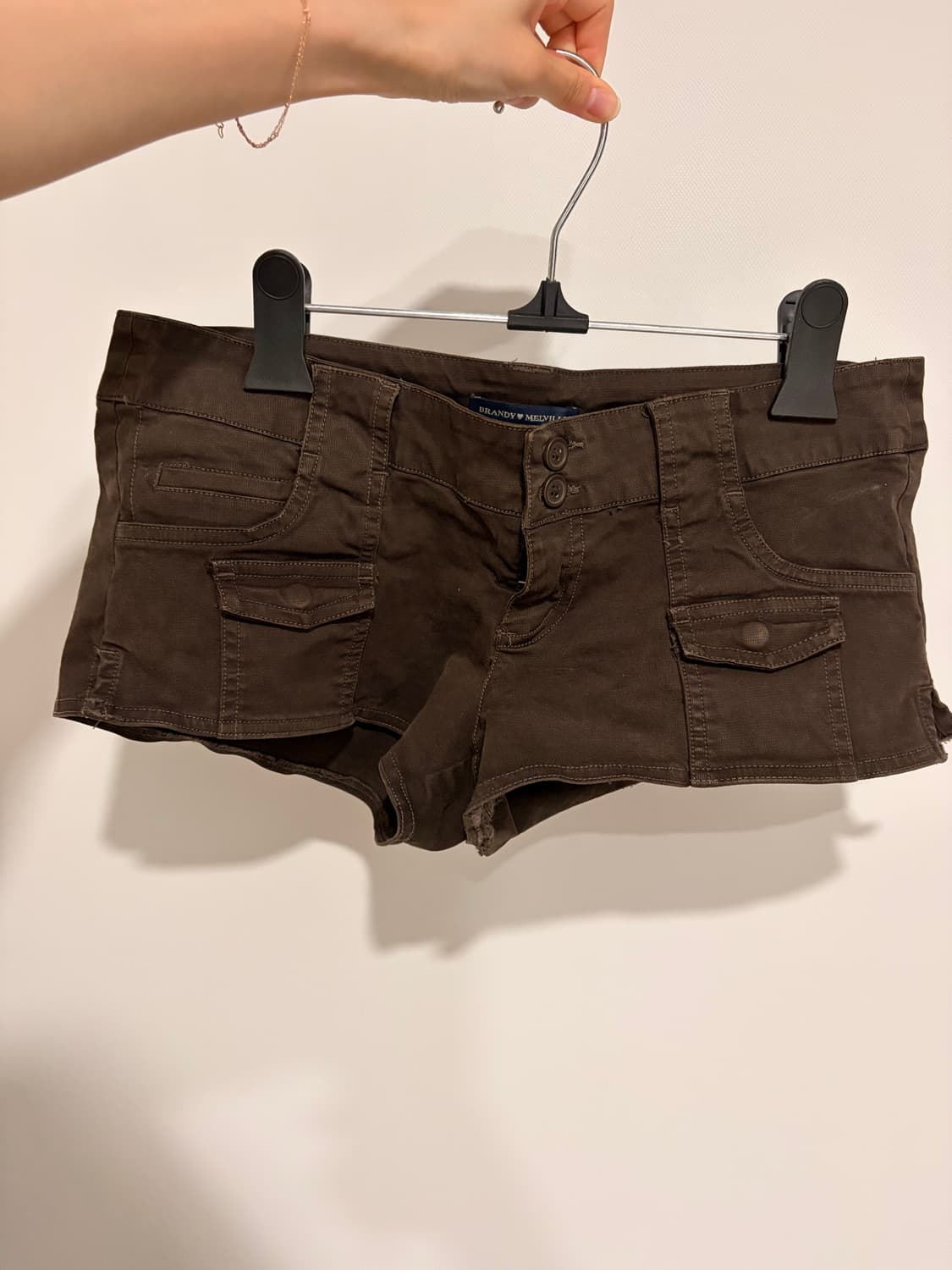 브랜디멜빌 brandy melville 브라운 카고 숏팬츠 상품이미지1