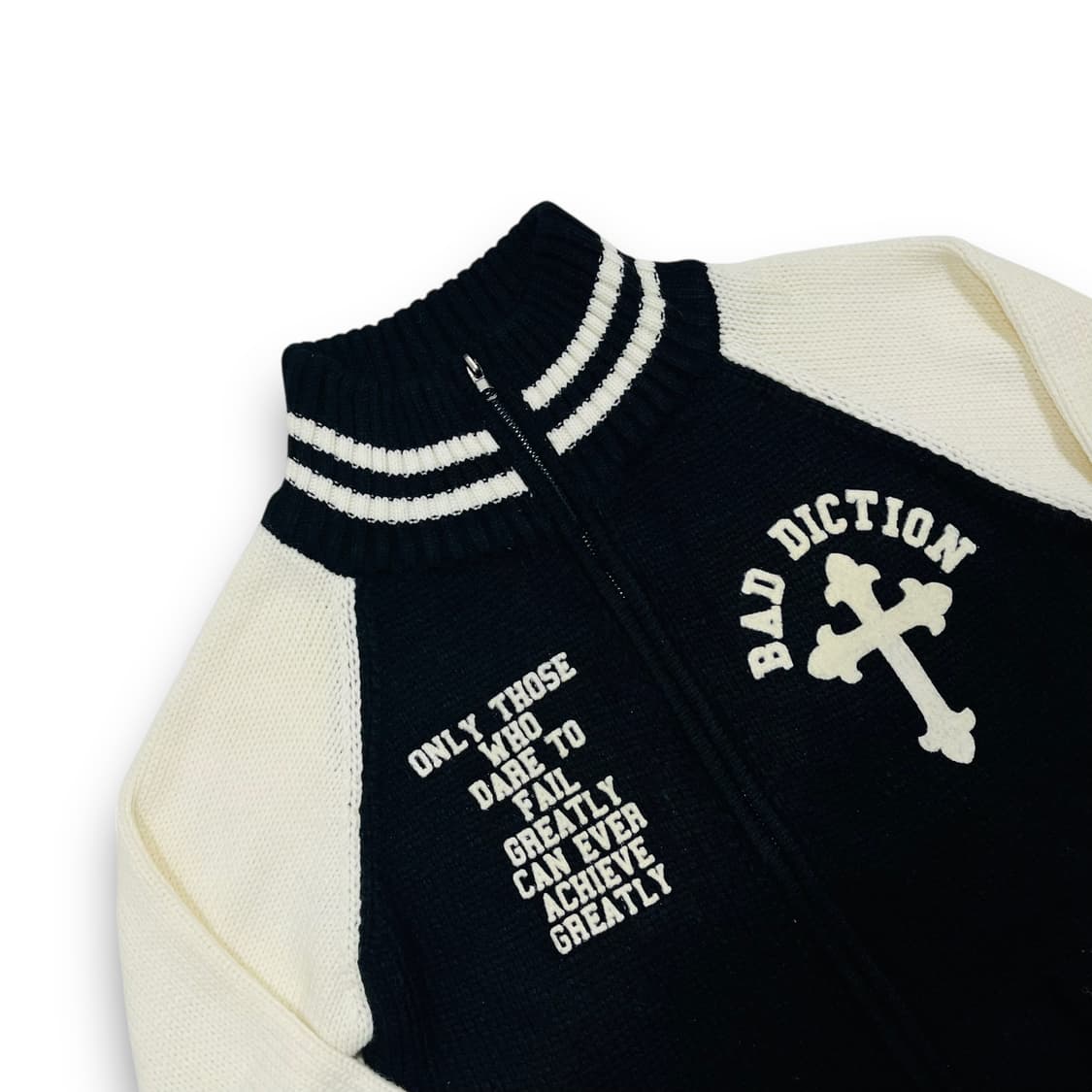 Shake Punk skull Bad Diction knit zip-up 상품이미지3