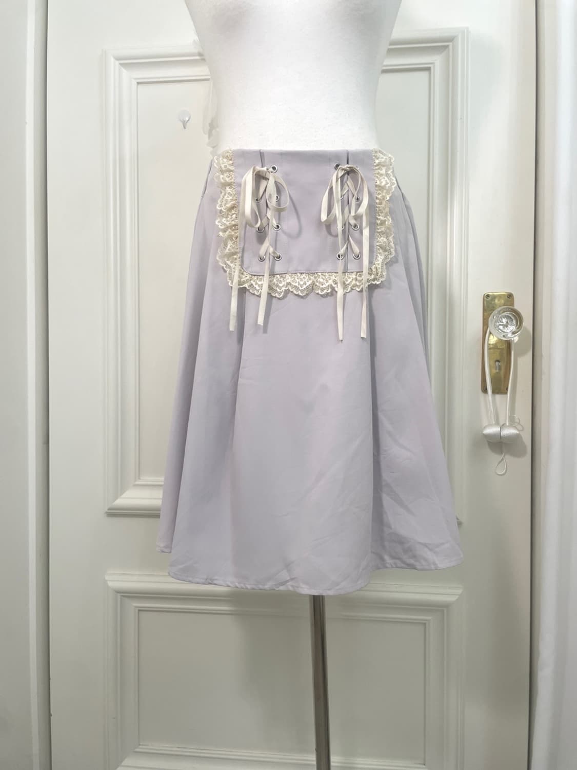 mute lavender lace trim back banding mid 상품이미지5