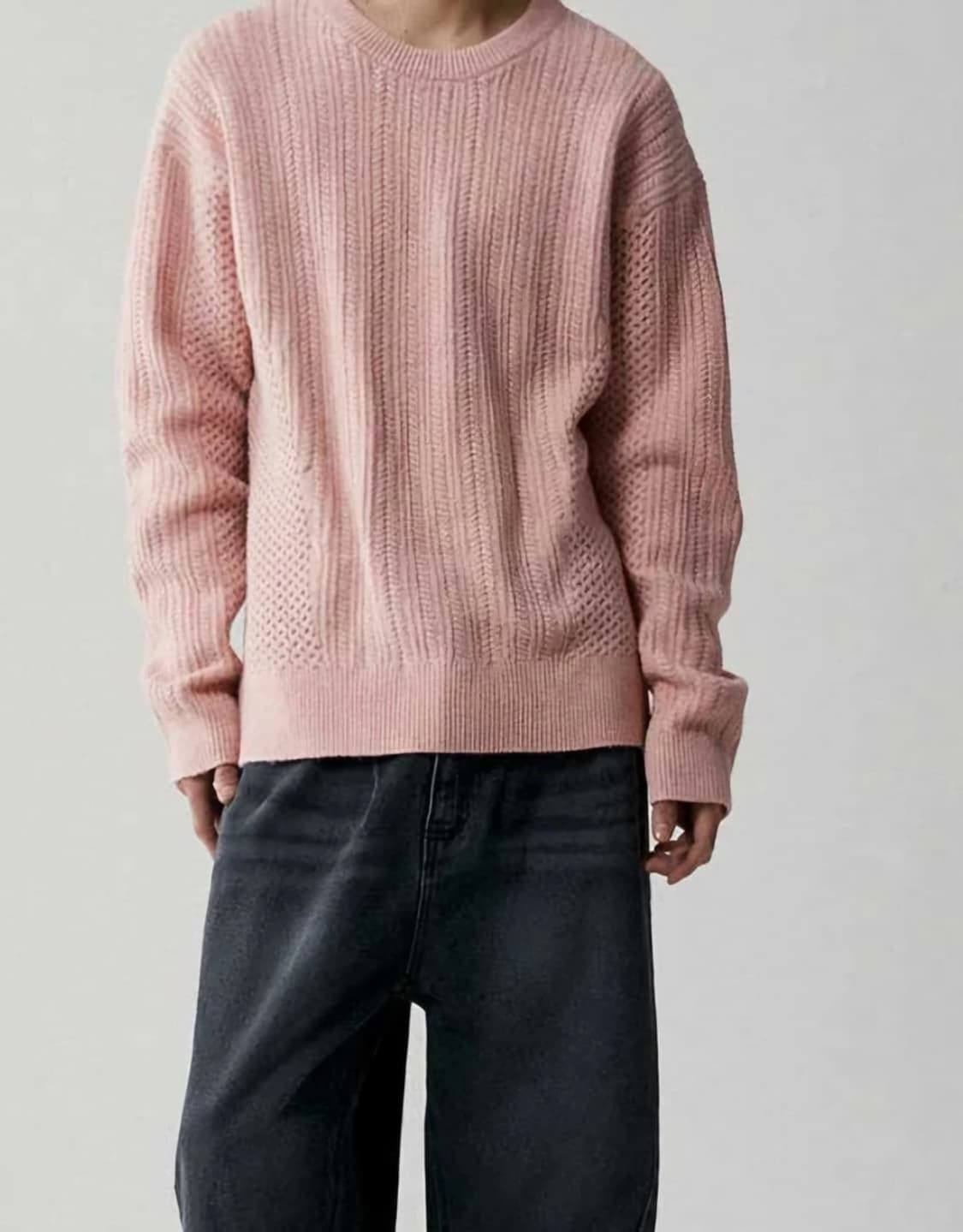 르마드 LEMARD 미니멀 패턴 믹스 니트 PN6303 상품이미지2