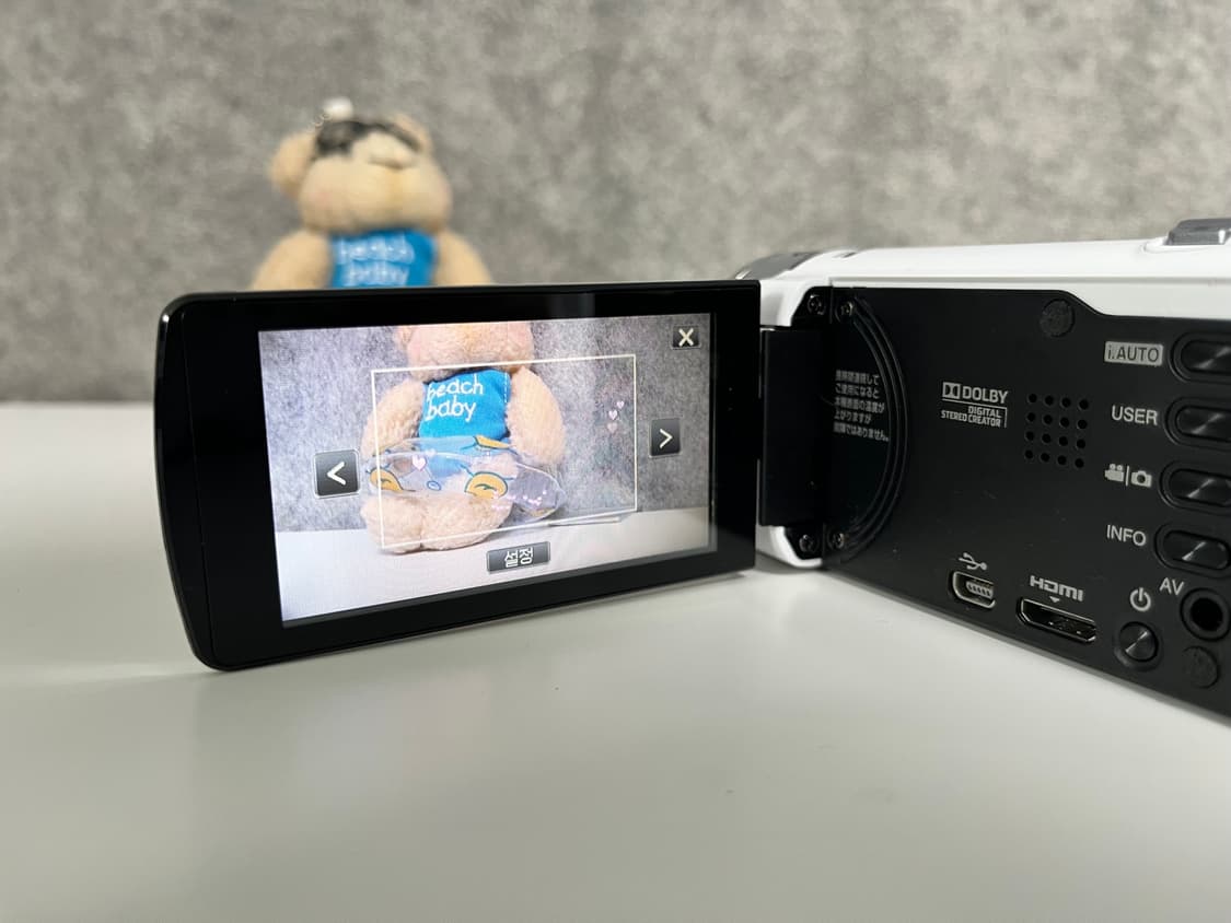 🌿무배/ A급/ Jvc e180 빈티지 캠코더 화이트 상품이미지7