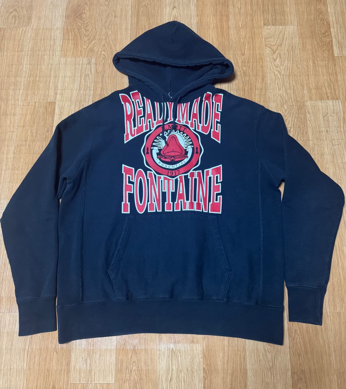 레디메이드 로고 후드 블랙 상품이미지1