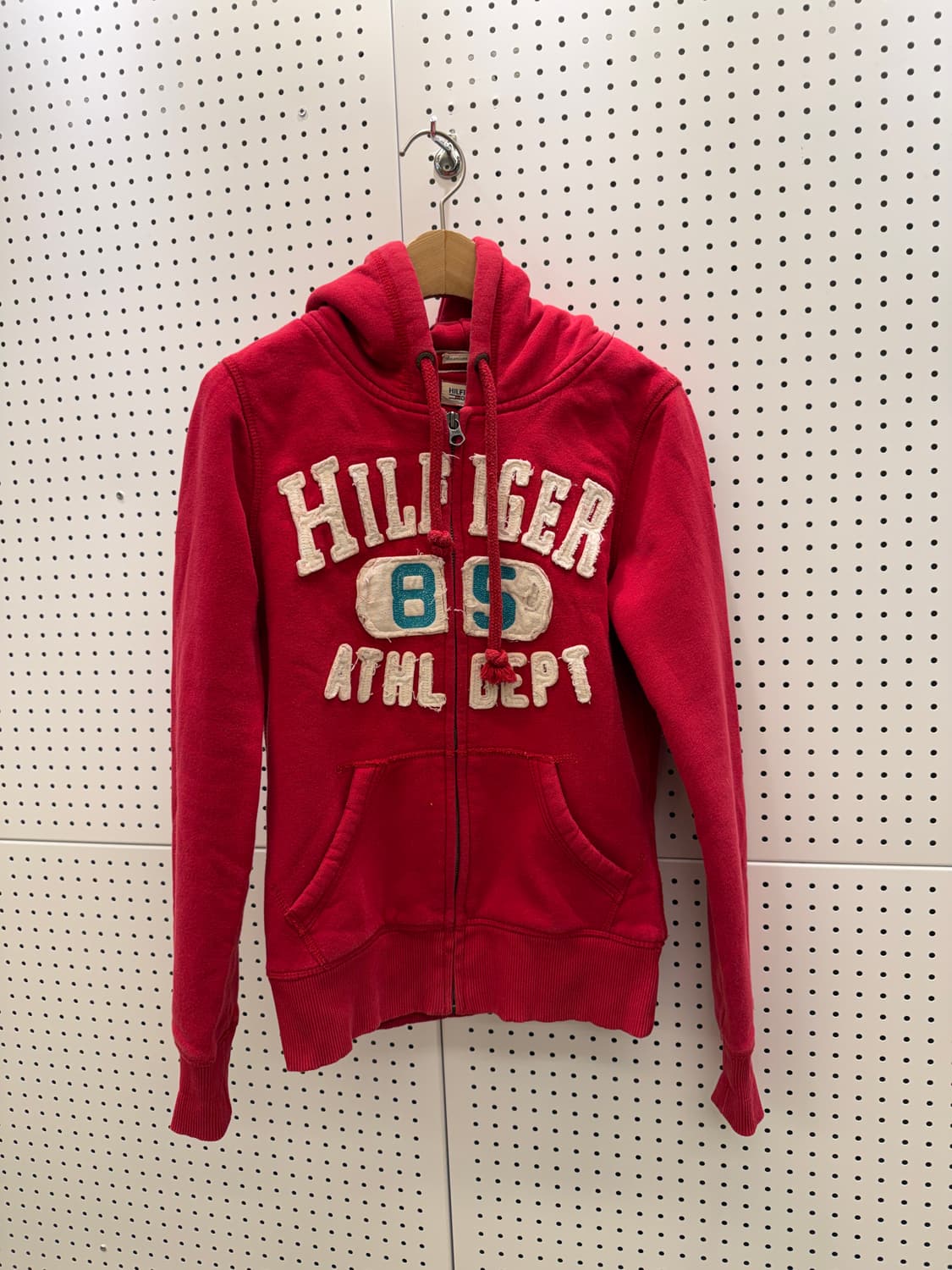 타미힐피거 빈티지 레드 스펠아웃 후드집업 U1201 상품이미지2