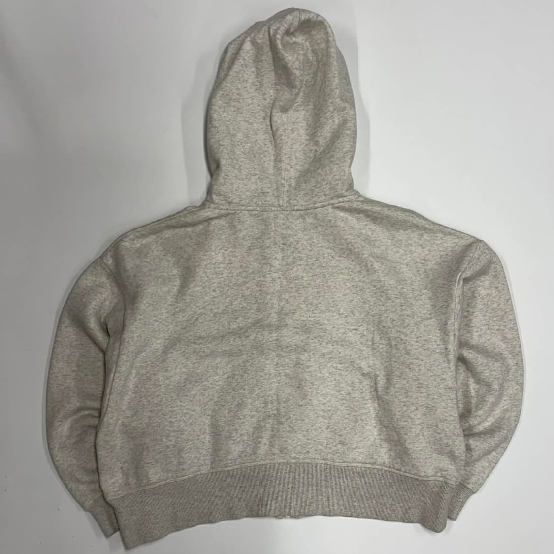 캘빈클라인 시그니처 ck 라이트 오트밀 크롭 후드집업 희귀져지(L) 상품이미지3