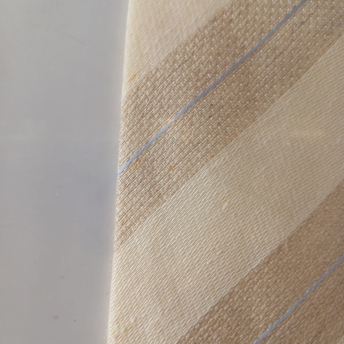 세루티 린넨 베이지 스트라이프 넥타이 9.4cm A등급 A19665 상품이미지7