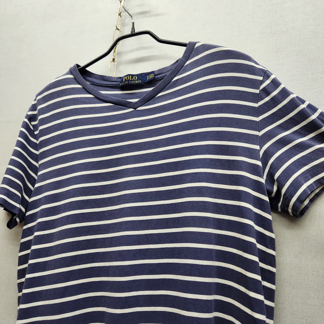 폴로랄프로렌 로고자수 스트라이프 반팔티 S(M) 상품이미지4