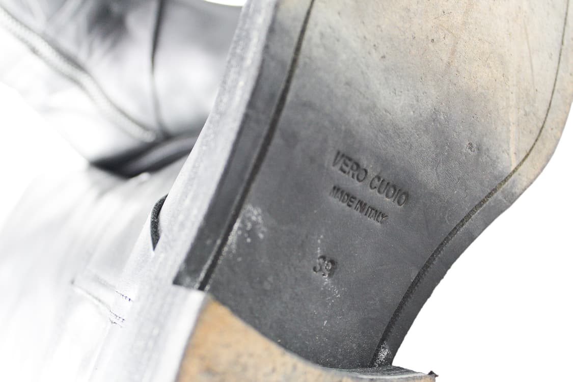 2000s Ann Demeulemeester 앤드뮐미스터  레더 롱부츠 상품이미지10