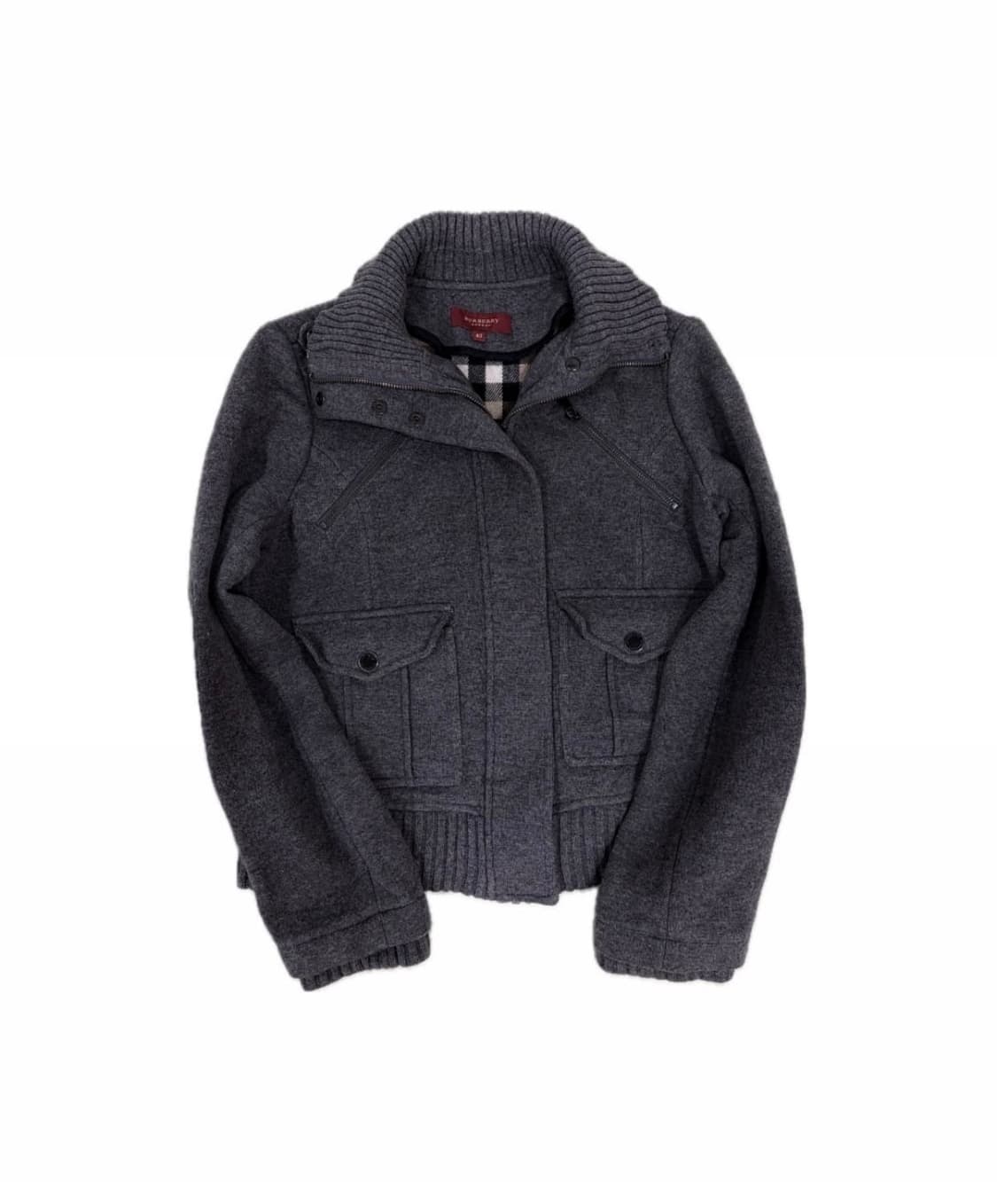 버버리 런던 하이넥 울 자켓 상품이미지1