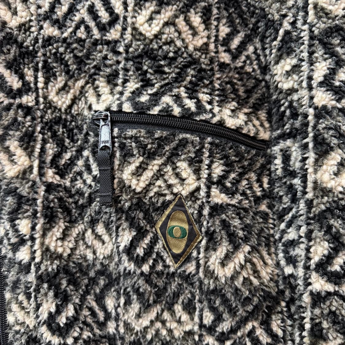 90s Obermeyer 눈꽃 패턴 후리스 집업 made in USA  상품이미지2