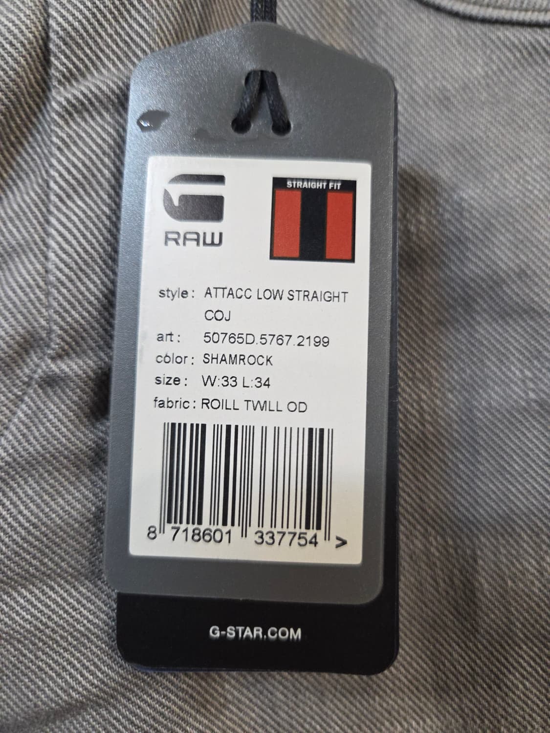 G스타 raw 데님 청바지 그레이진(W33/L34) 상품이미지7