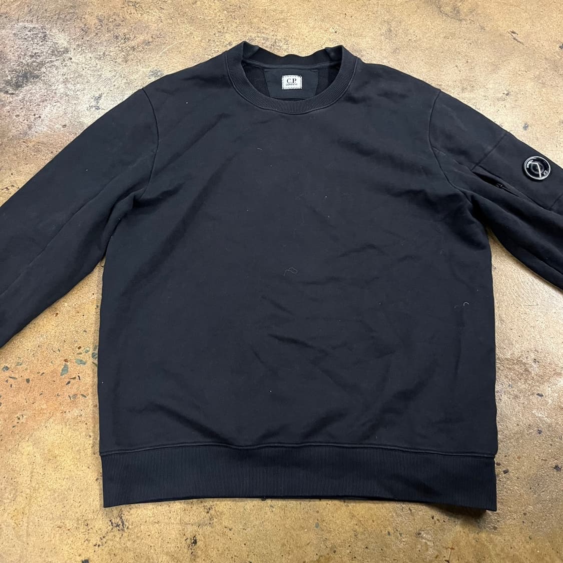 [정품/XXL] C.P. 컴퍼니 블랙 맨투맨 티셔츠 b8 상품이미지3