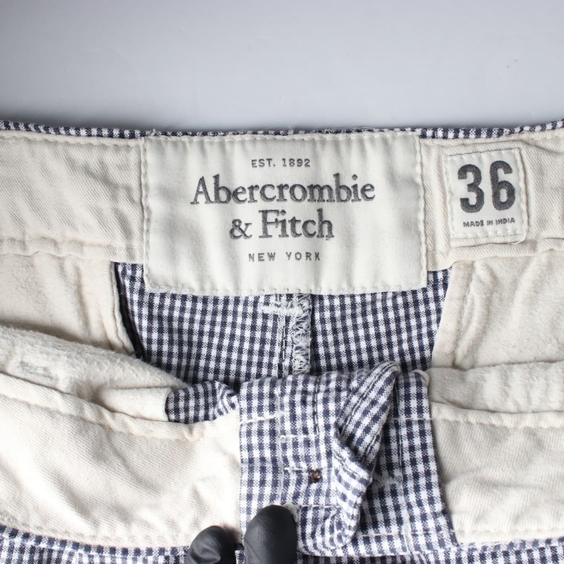 아베크롬비 앤 피치 깅엄 체크 반바지 36 상품이미지5