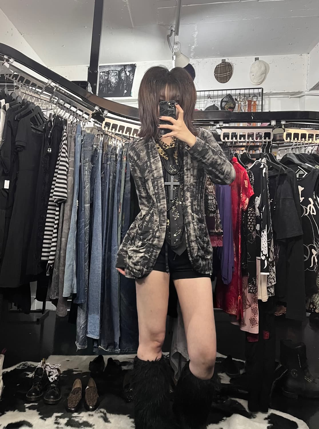 타이다이 패턴 오픈형 가디건 상품이미지1