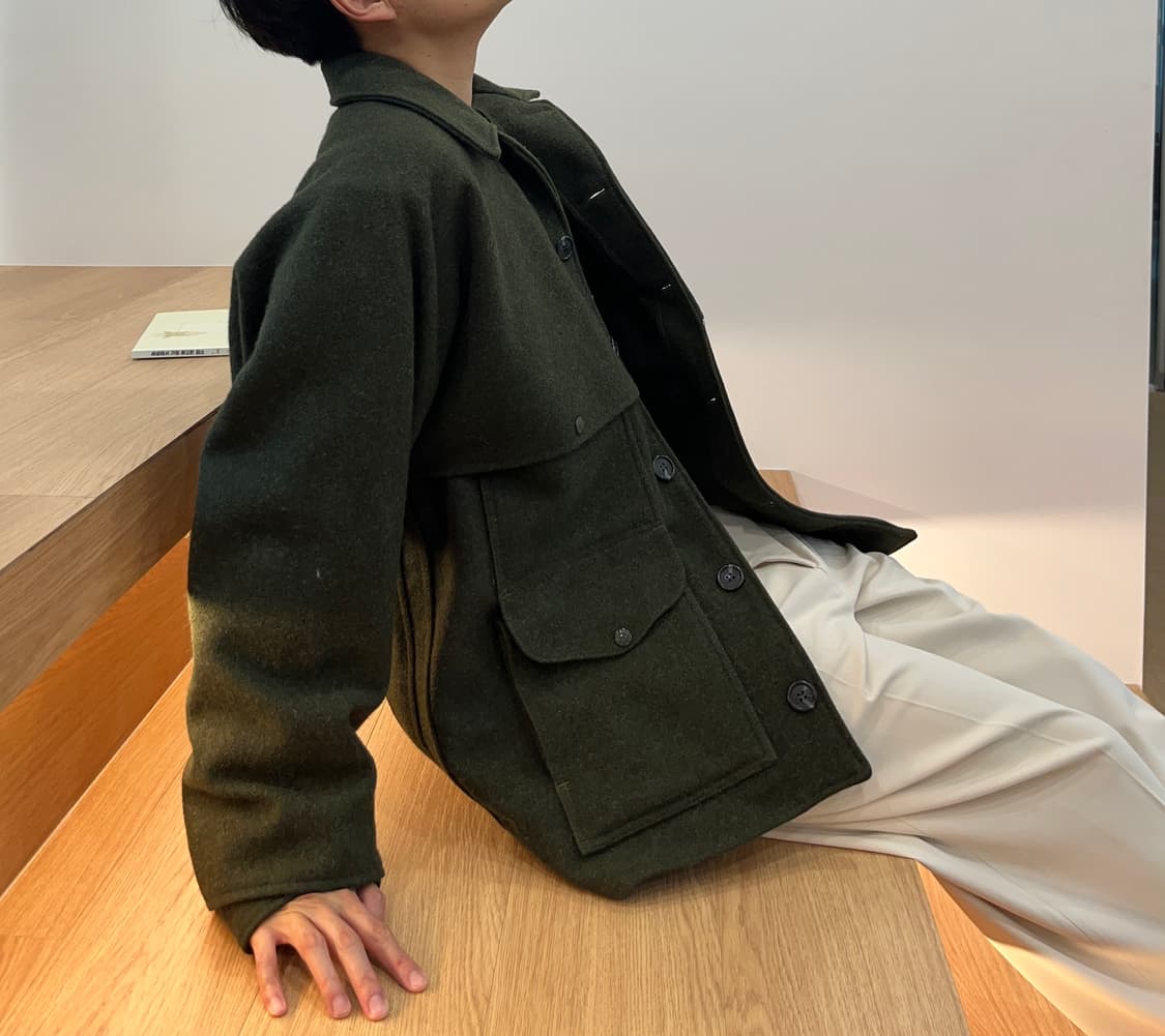 필슨 더블 메키노 울 크루저 자켓 올리브 상품이미지3
