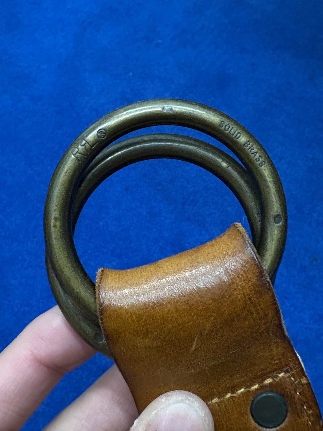 더블알엘 RRL 레더 오링 벨트 상품이미지6