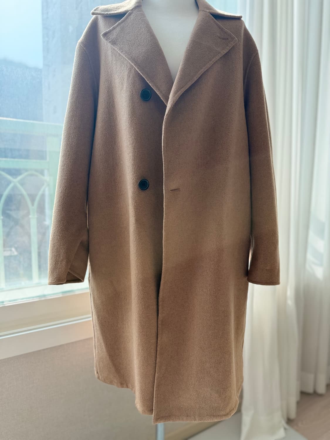 (시즌오프)PLAC 오버핏 울 캐시미어 코트 상품이미지1