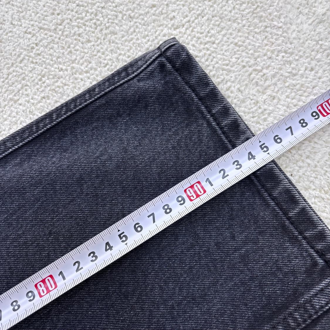 L ORR 블랙 와이드 데님 팬츠 0326E 상품이미지7