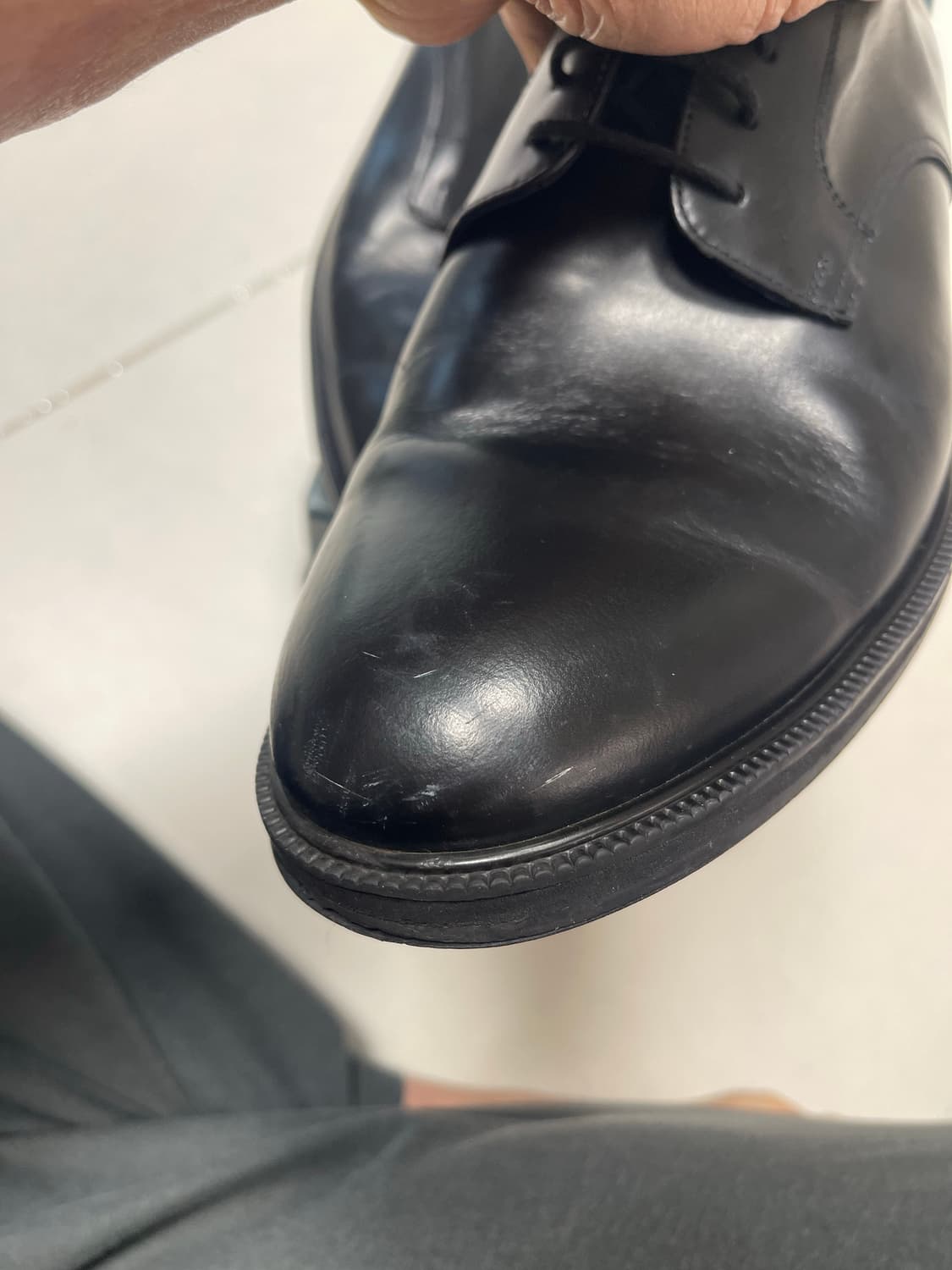 수제화 브랜드 오뷔제(OVJE) 더비 비브람창 블랙 280 상품이미지3