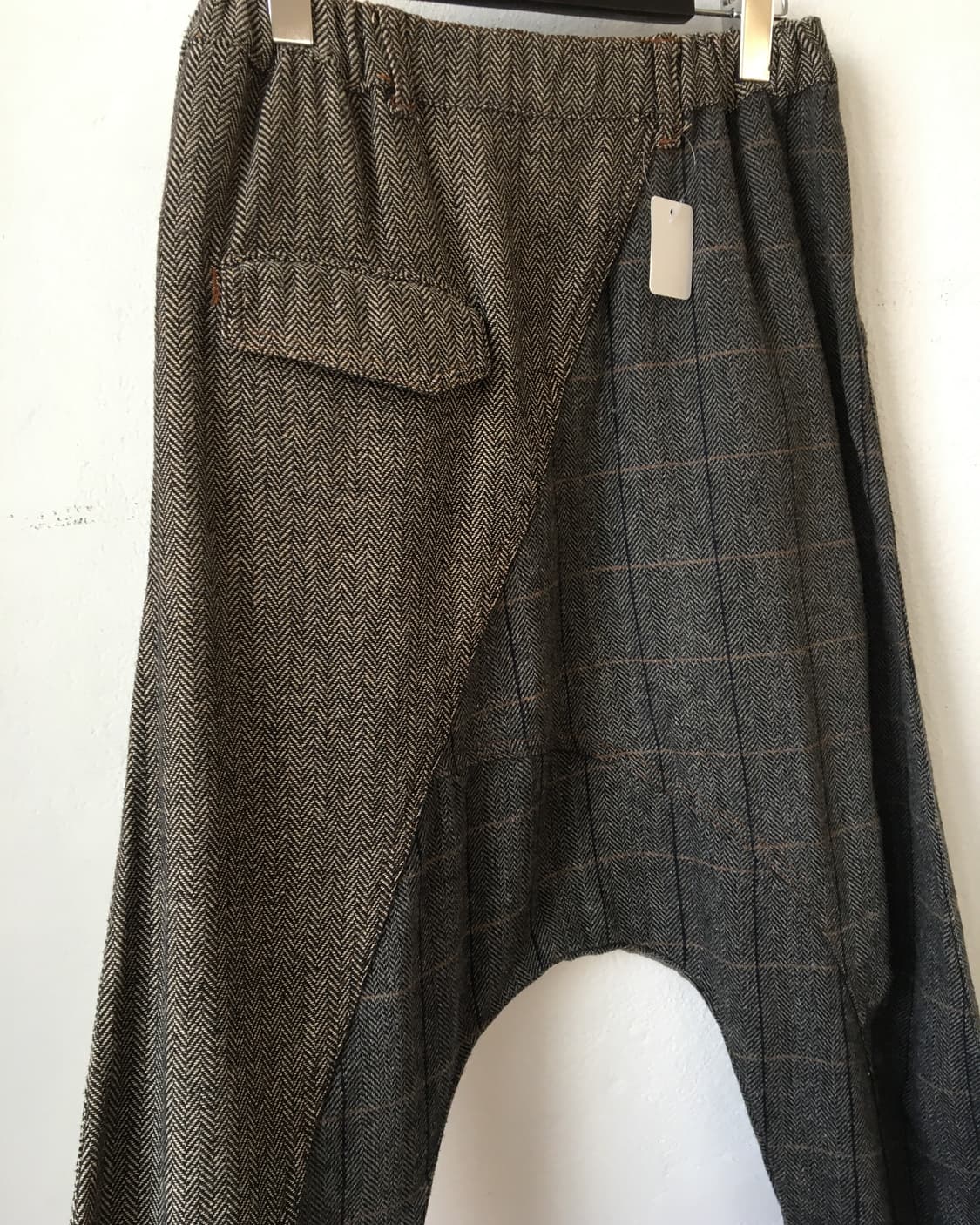 Woolen pattern mixed sarouel pants 상품이미지5