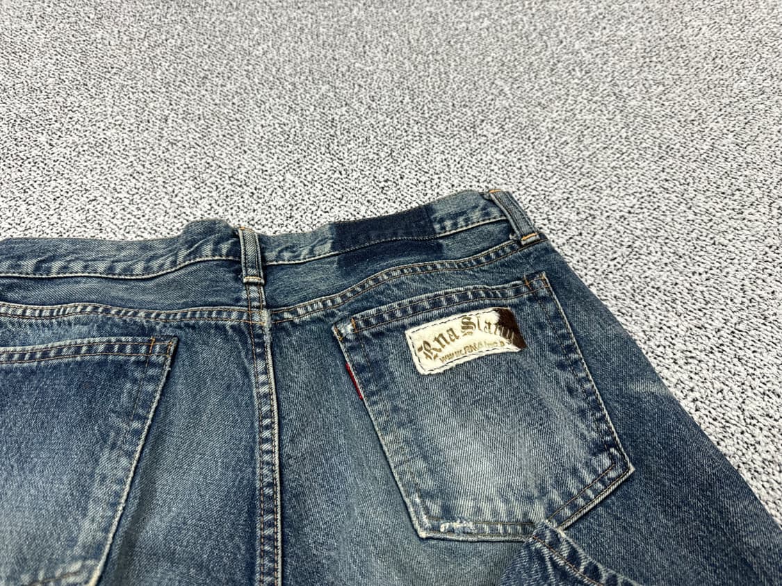 RNA JAPAN 레오파드 송치 패치워크 데님 상품이미지4