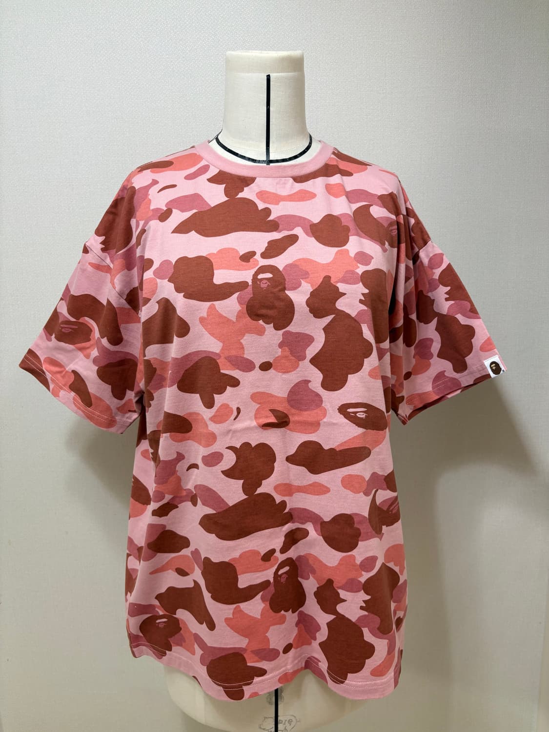 베이프 bape 핑크색 카모반팔티S 상품이미지1