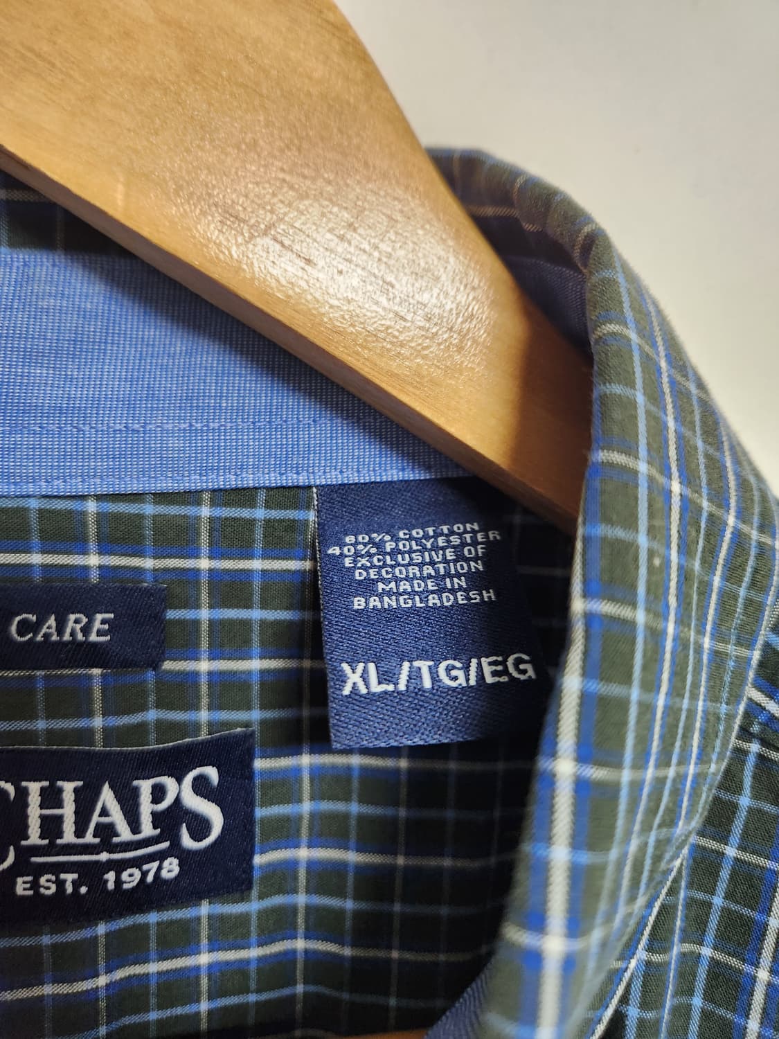 챕스Chaps 체크 셔츠 XL - S209 상품이미지5