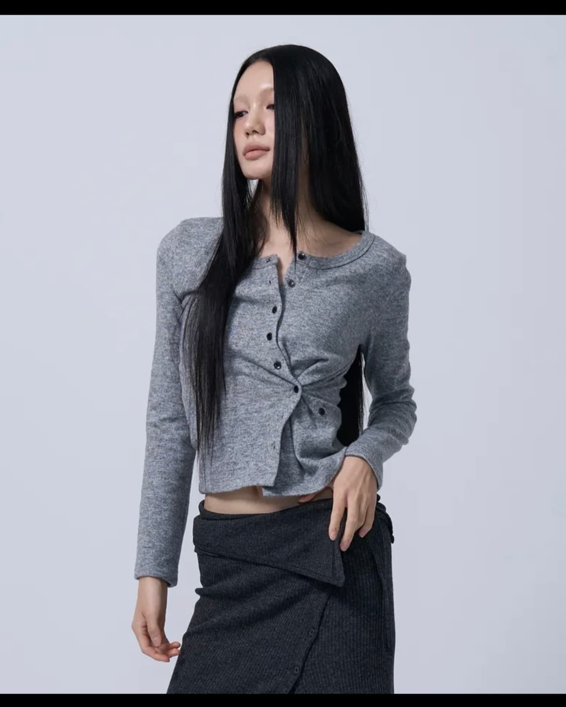 지제뮤지엄 언발 니트 상품이미지1