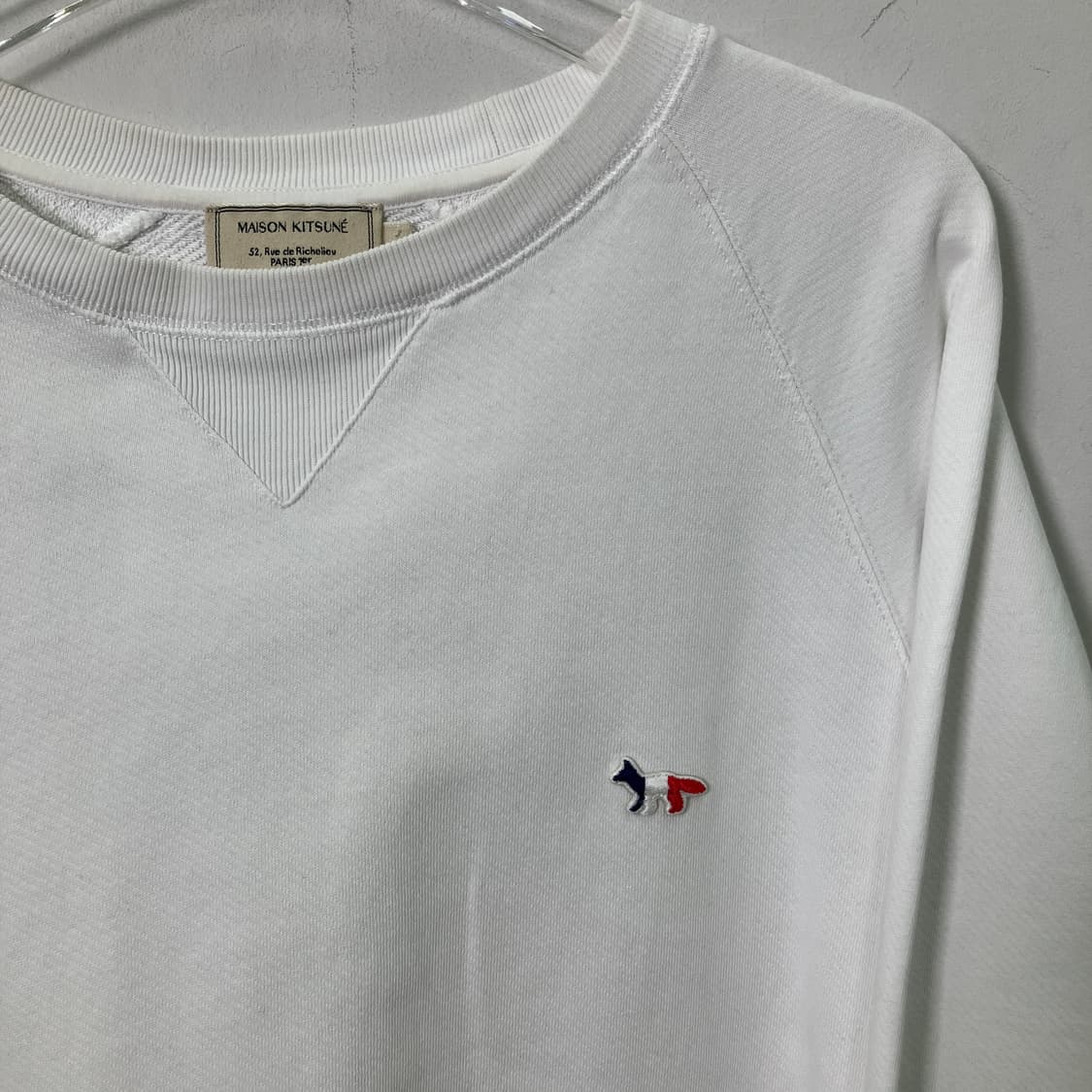 메종키츠네 화이트 폭스 패치 스웨트셔츠 L 상품이미지4