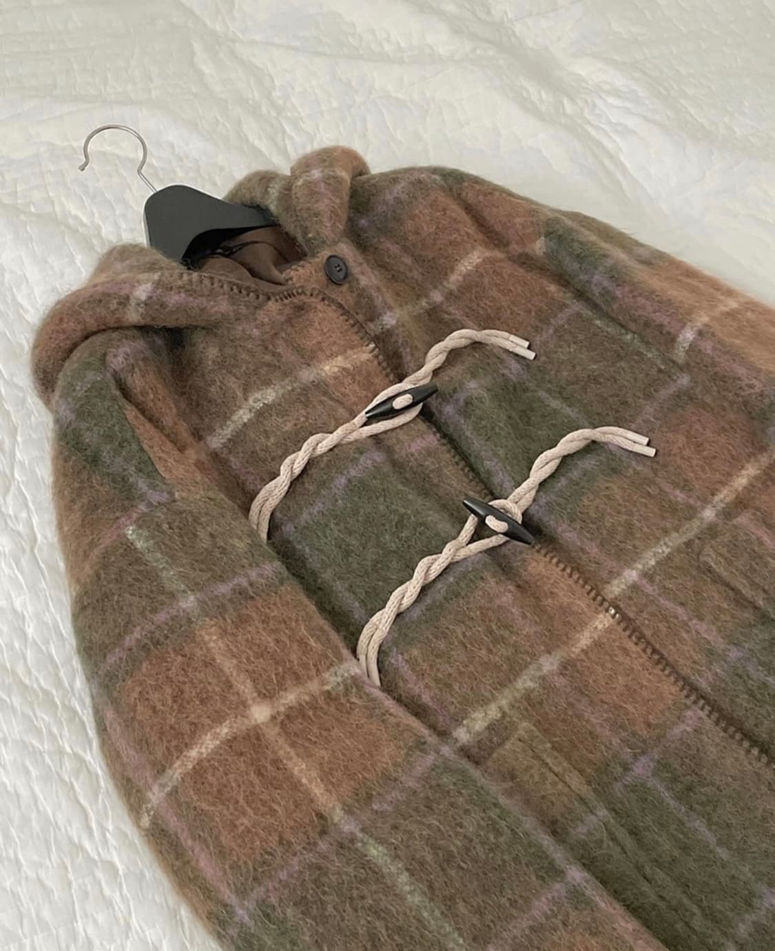 비이커 오리지널 알파카 후드 더플 코트 브라운 떡볶이 코트 상품이미지1