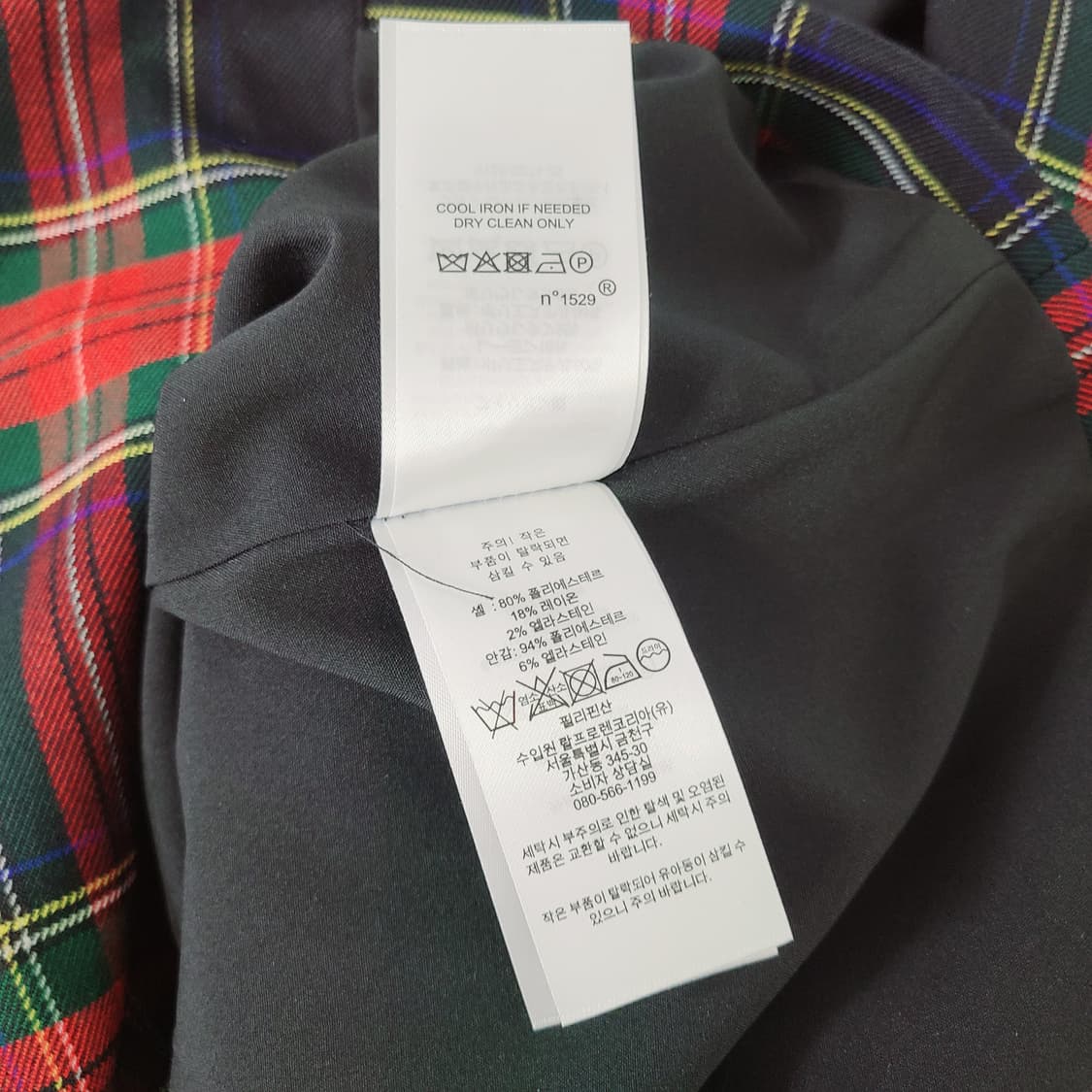 로렌 랄프로렌 타탄 체크 싱글 블레이저 (2사이즈/실측 포함) 상품이미지7