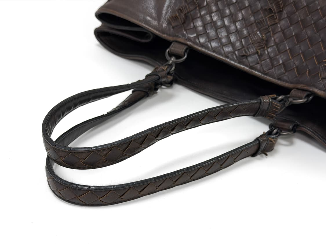 보테가베네타 다크브라운 라지 인트레치아토 숄더백 상품이미지4