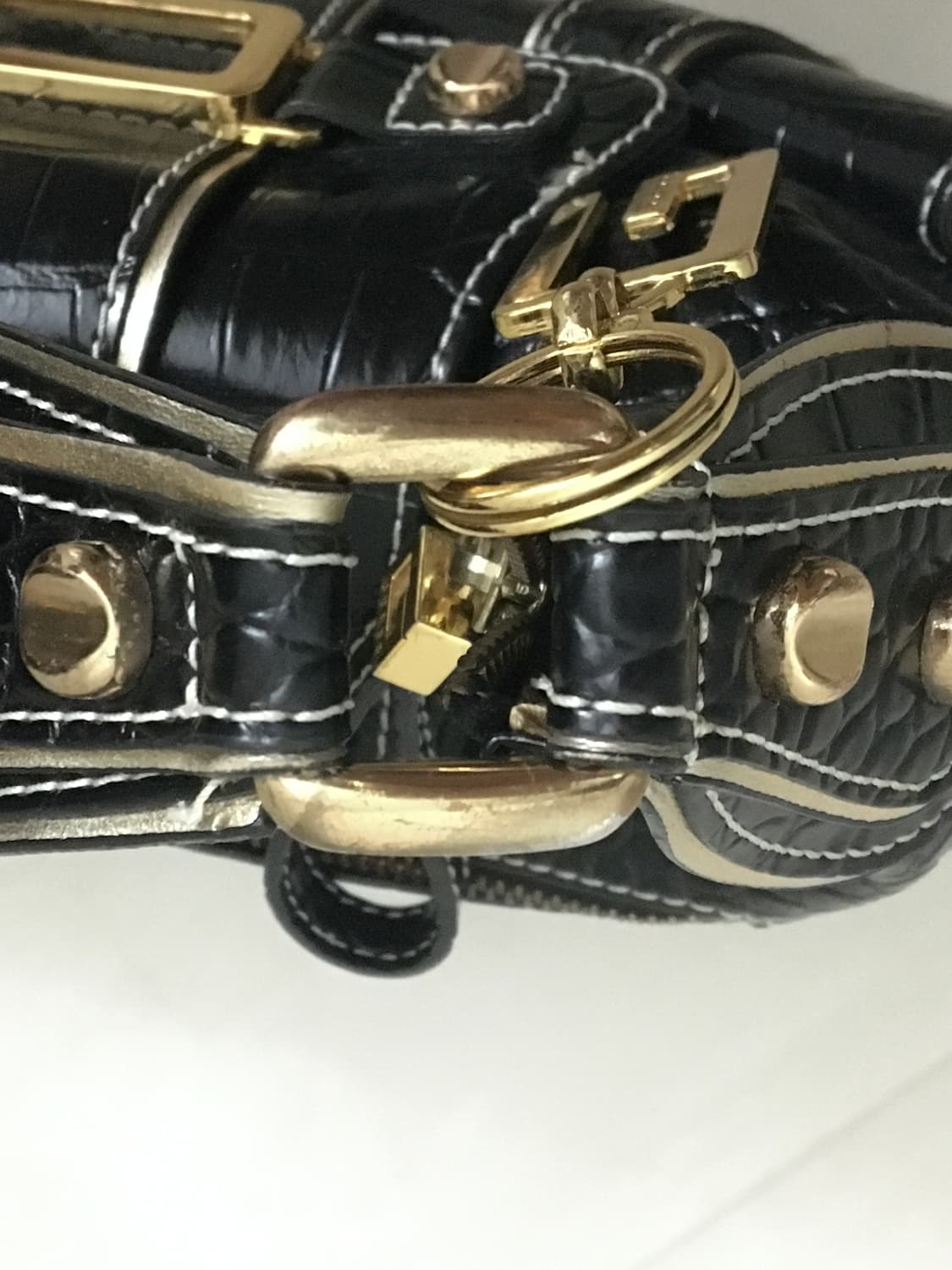Guess croc leather shoulder bag 상품이미지6