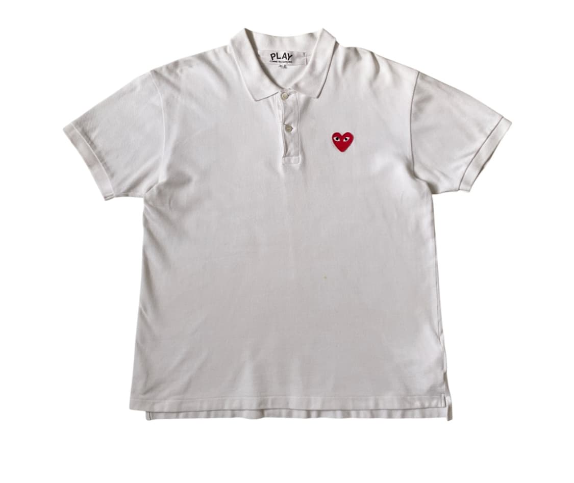 꼼데가르송 카라 1/2 티셔츠 (Woman XL) 상품이미지3