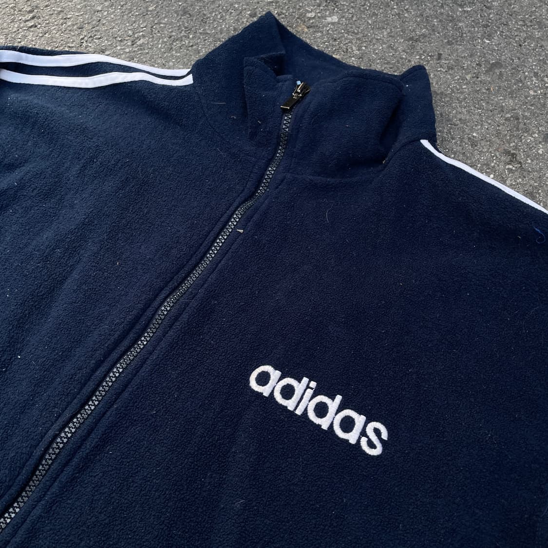 80s 아디다스 파이어버드 빅로고 져지 후리스 트랙탑 XL 상품이미지6