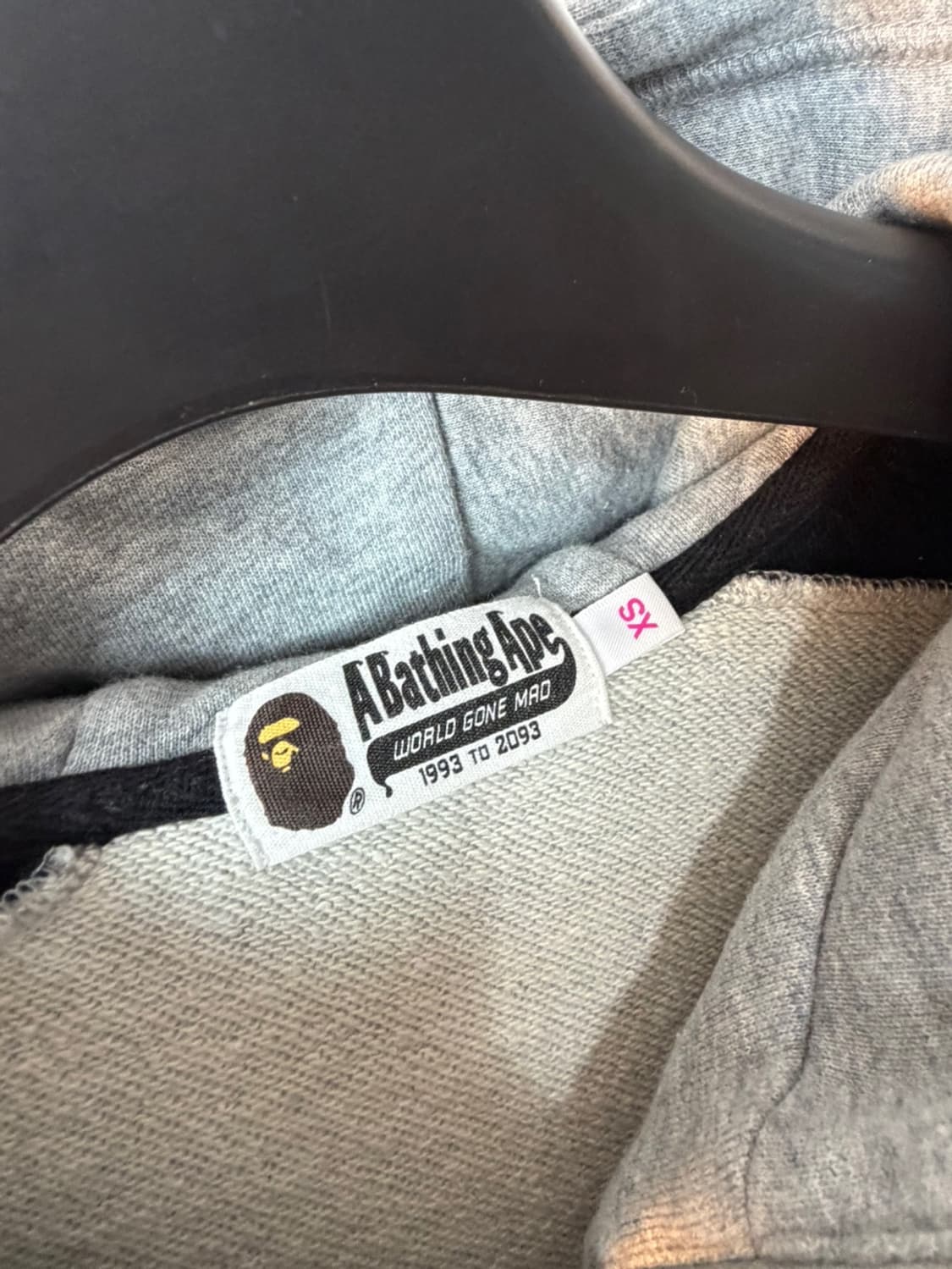 베이프 컬리지 로고 하프 집업 후디  상품이미지6