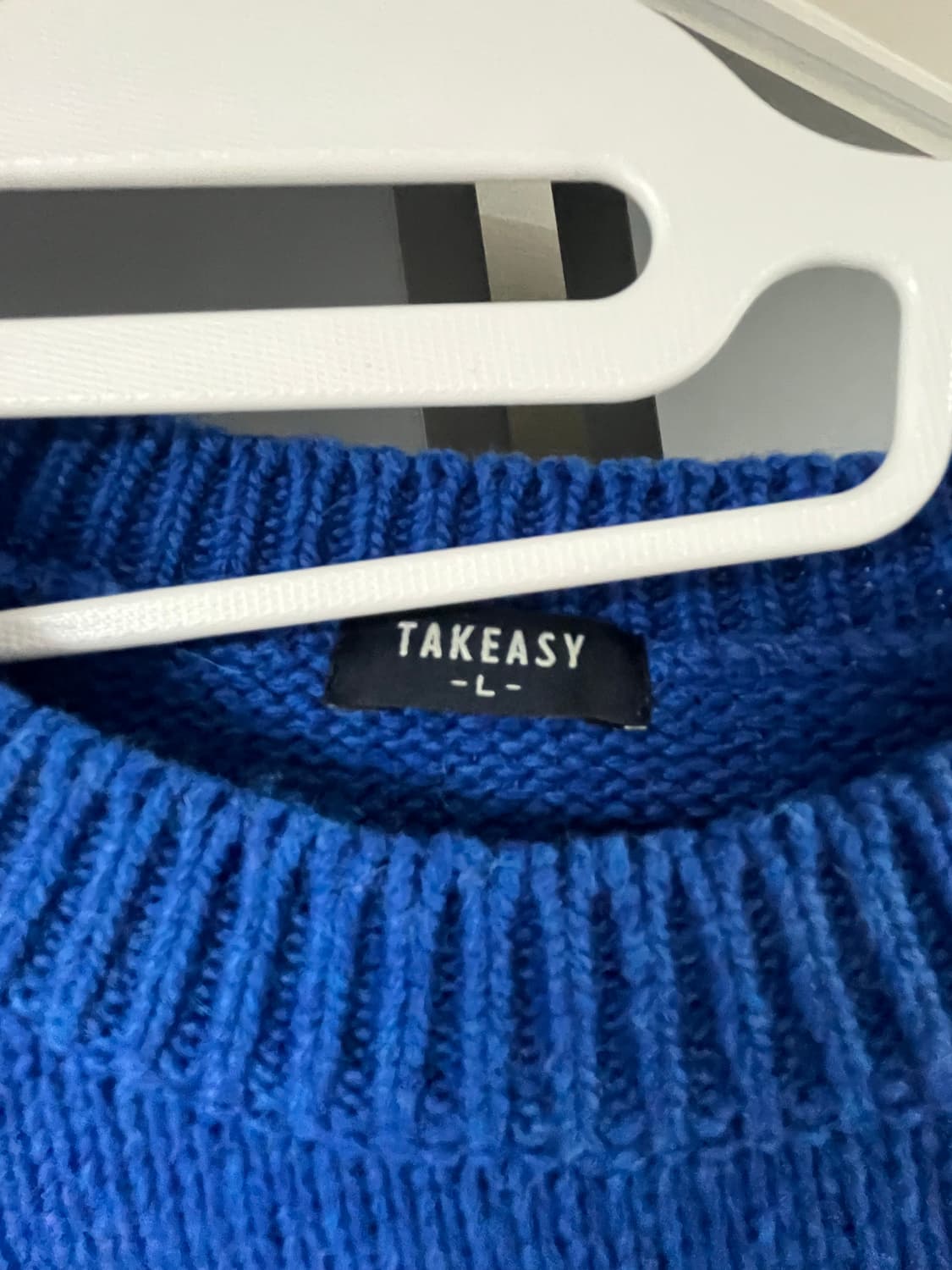 새상품) TAKEASY 블루 문어 니트 L 상품이미지2