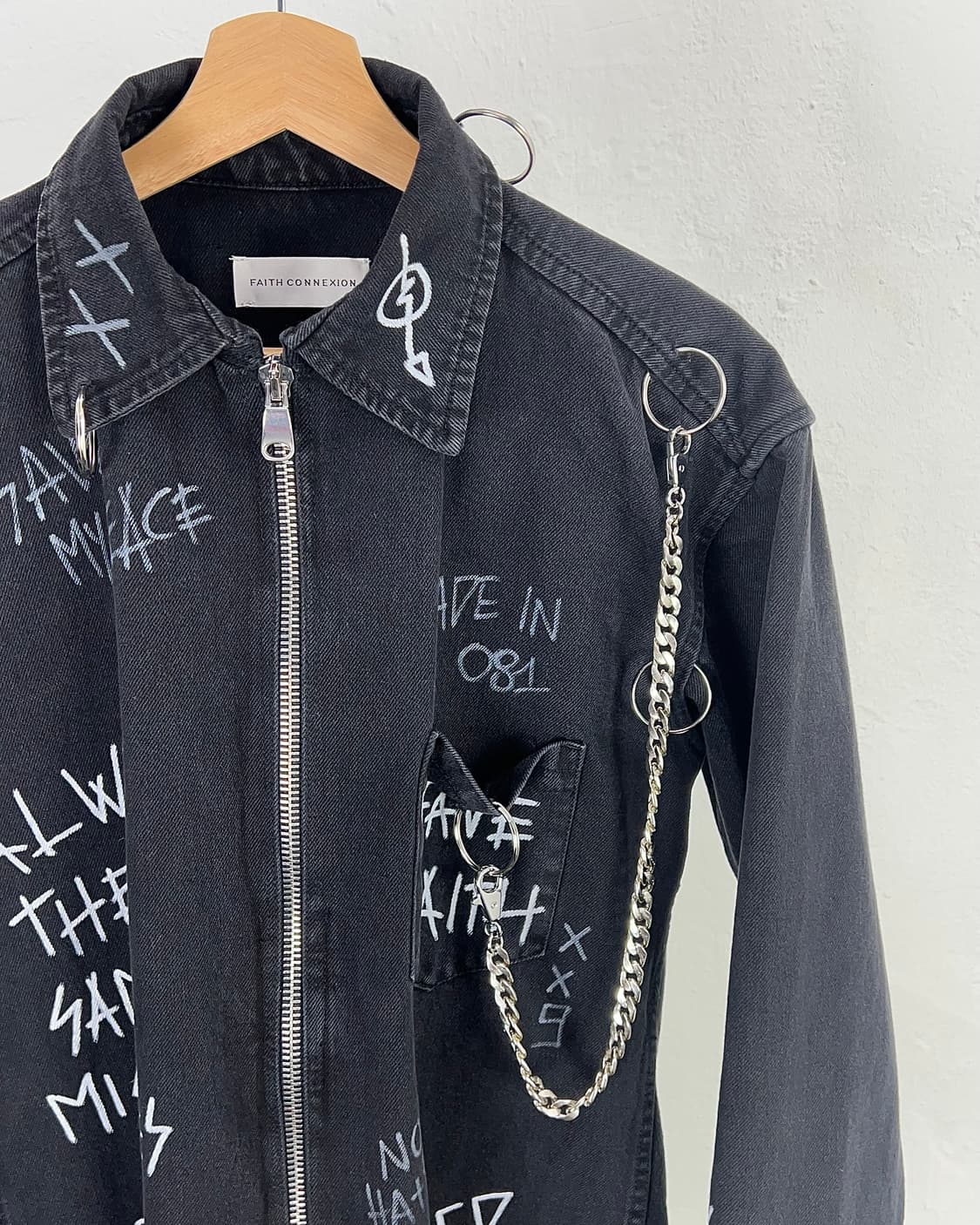 페이스 커넥션 19aw NTMB 에디션 피어스 그런지 타입 데님 자켓 상품이미지4